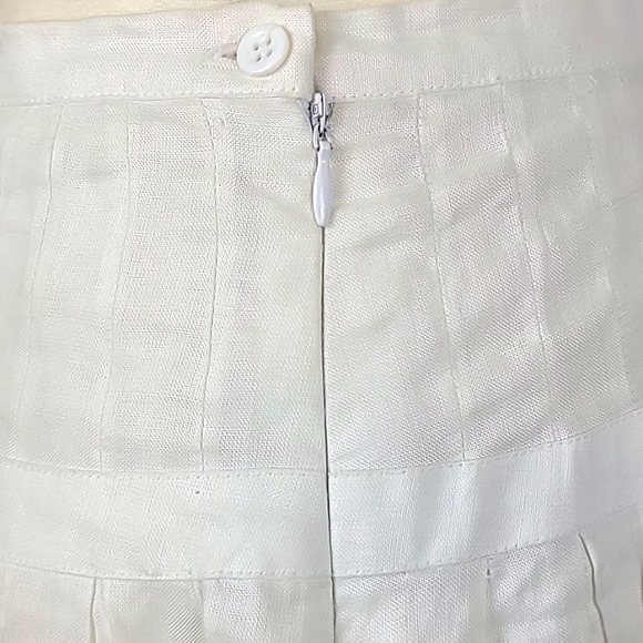 Anne Carson Vintage Linen Embroidered Skirt - Picture 6 of 12